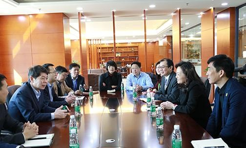 2018年3月，天津滨海高新技术产业开发区管理委员会领导来访